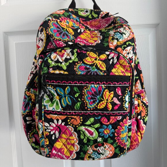 Vera Bradley Handbags - Vera Bradley Disney Parks Midnight With Mickey Campus Backpack Retired RARE